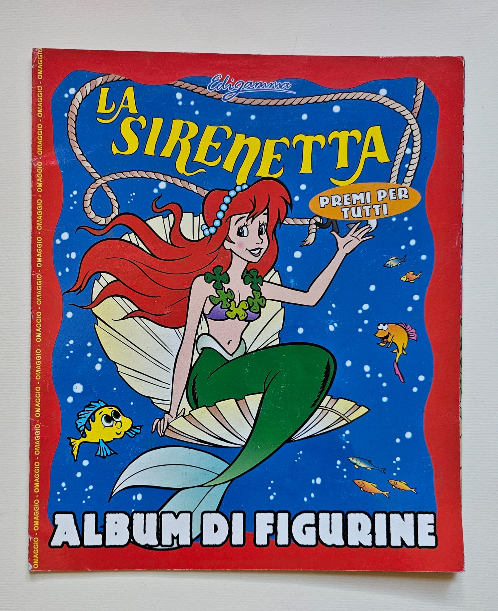 LA SIRENETTA ALBUM DI FIGURINE 1998 EDIGAMMA INCOMPLETO , IN BUONE CONDIZIONI