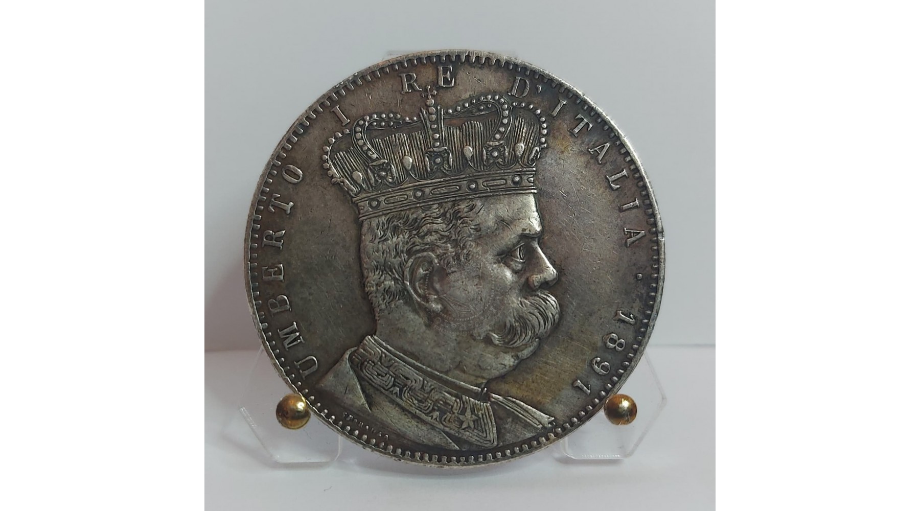 UMBERTO I ERITREA 5 LIRE 1891 TALLERO SPL