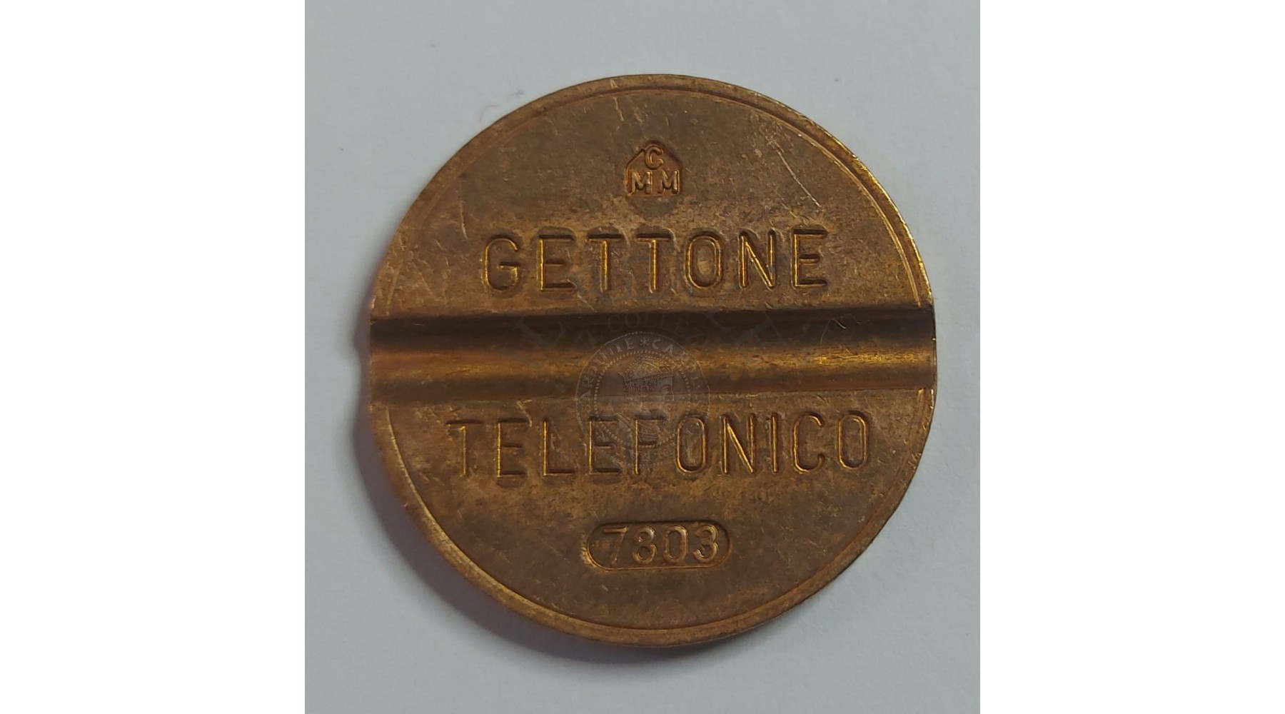 GETTONE TELEFONICO CON SEGNO DI ZECCA NUMERO DI SERIE 7803 RARO