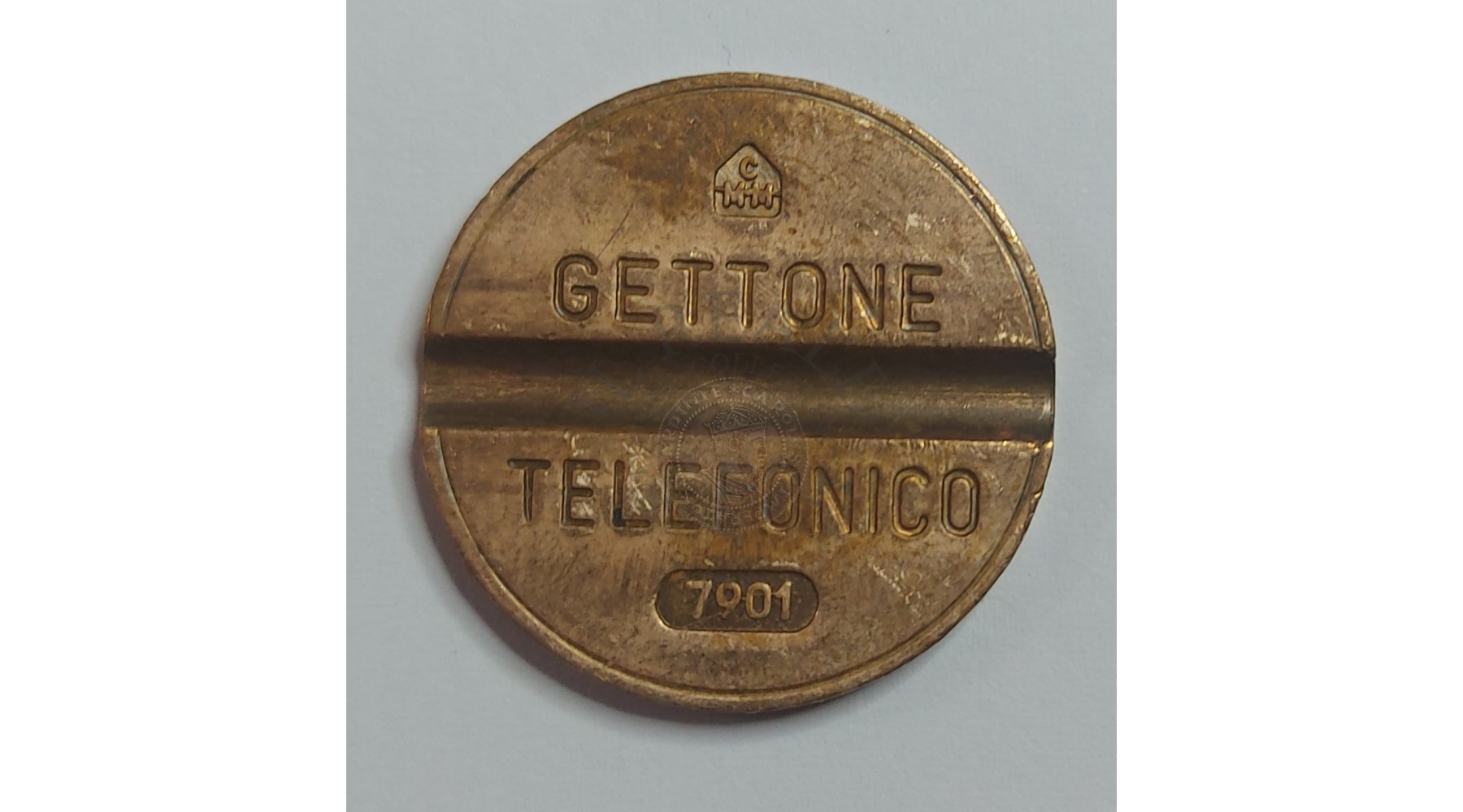 GETTONE TELEFONICO CON SEGNO DI ZECCA NUMERO DI SERIE 7901 RARO