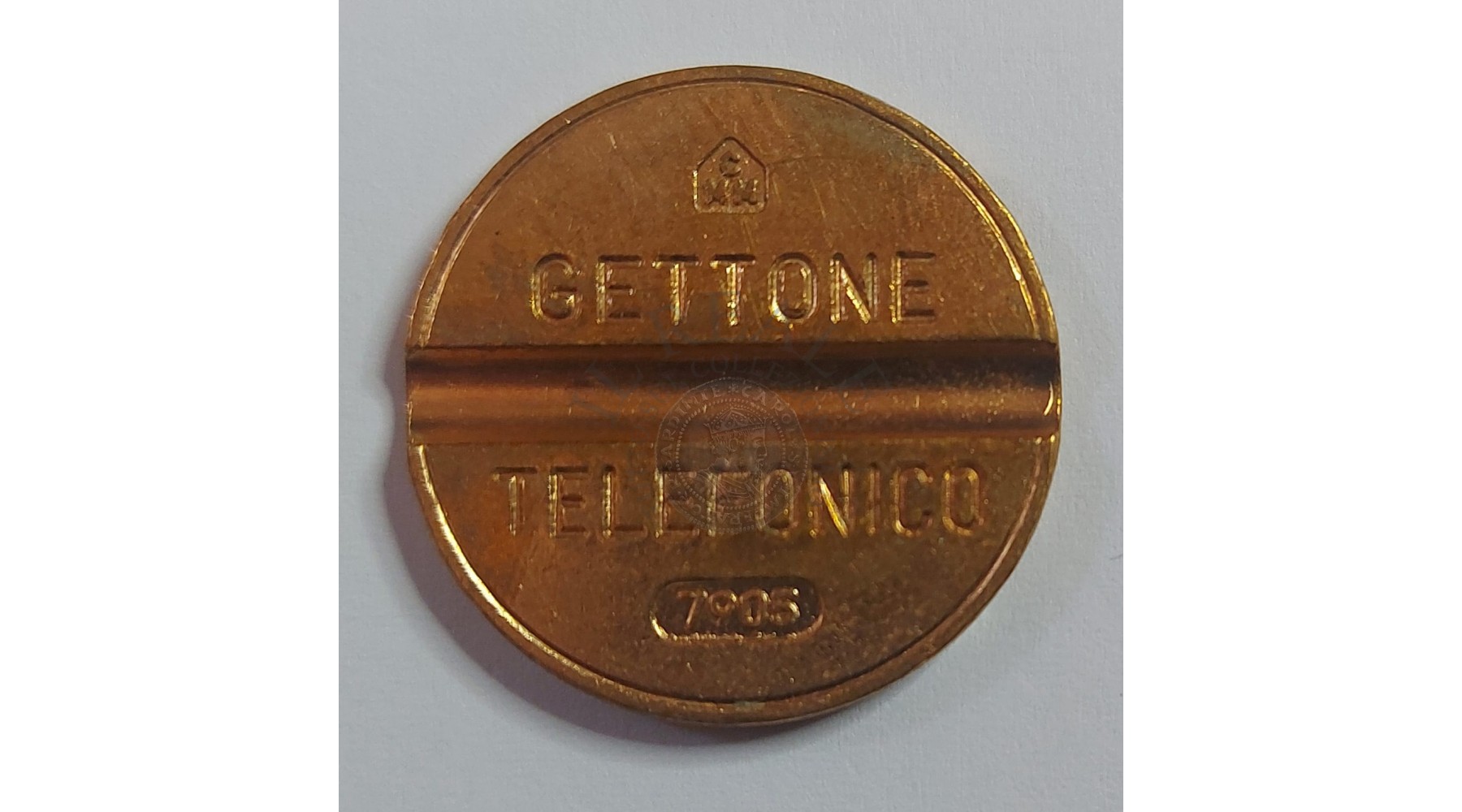 GETTONE TELEFONICO CON SEGNO DI ZECCA NUMERO DI SERIE 7905 RARO