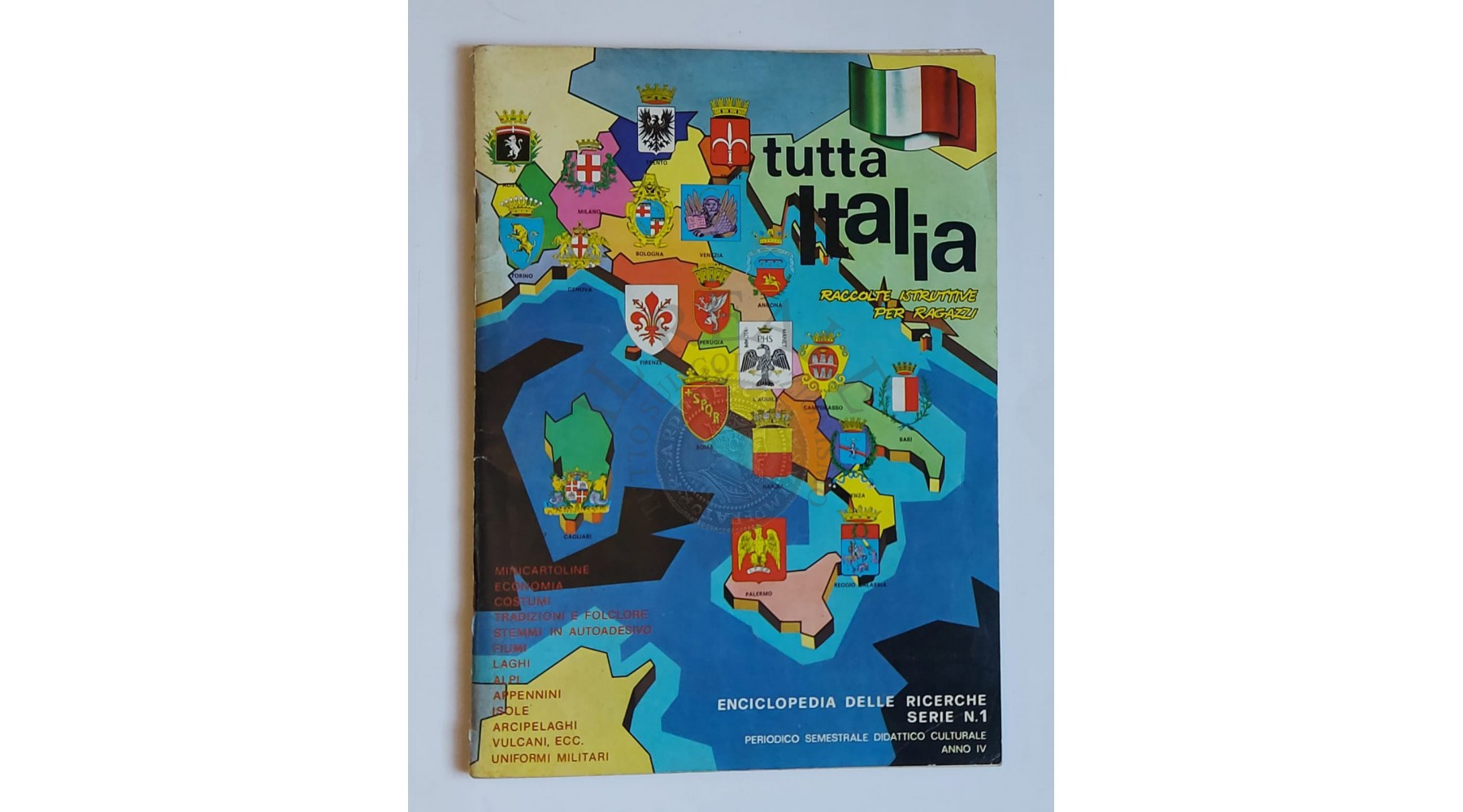 ALBUM ENCICLOPEDIA DELLE RICERCHE TUTTA ITALIA INCOMPLETO IN OTTIME CONDIZIONI