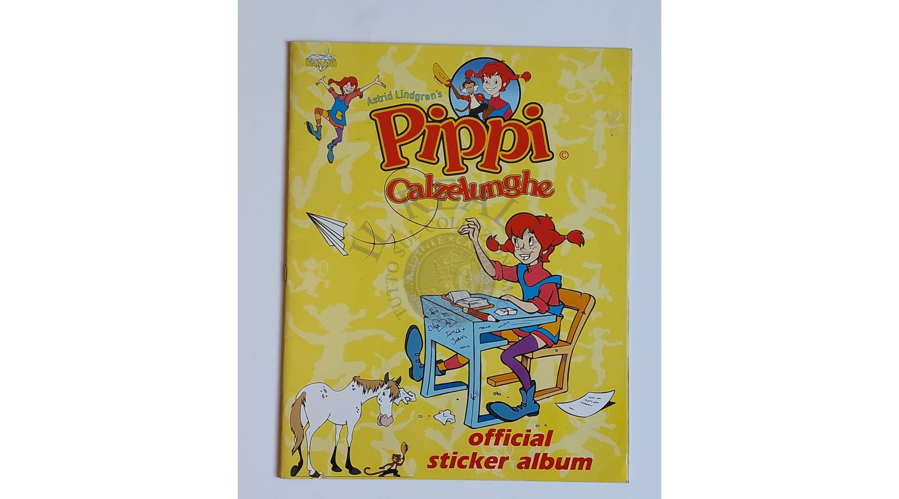 ALBUM DI FIGURINE PIPPI CALZELUNGHE  ED. DIAMOND COMPLETO