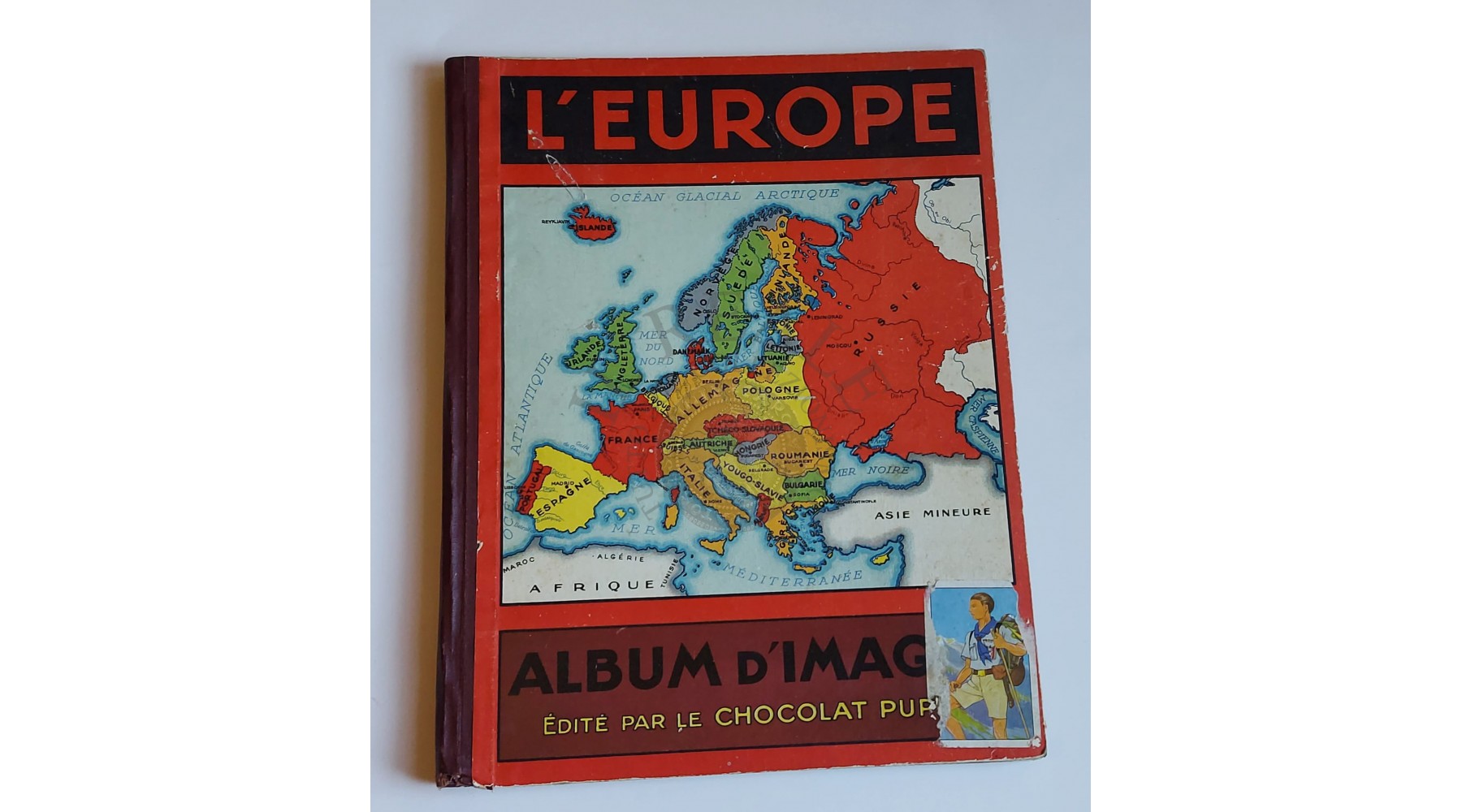 L'EUROPE  ALBUM D'IMAGES EDITE' PAR LE CHOCOLAT PUPIER ANNI 30/40