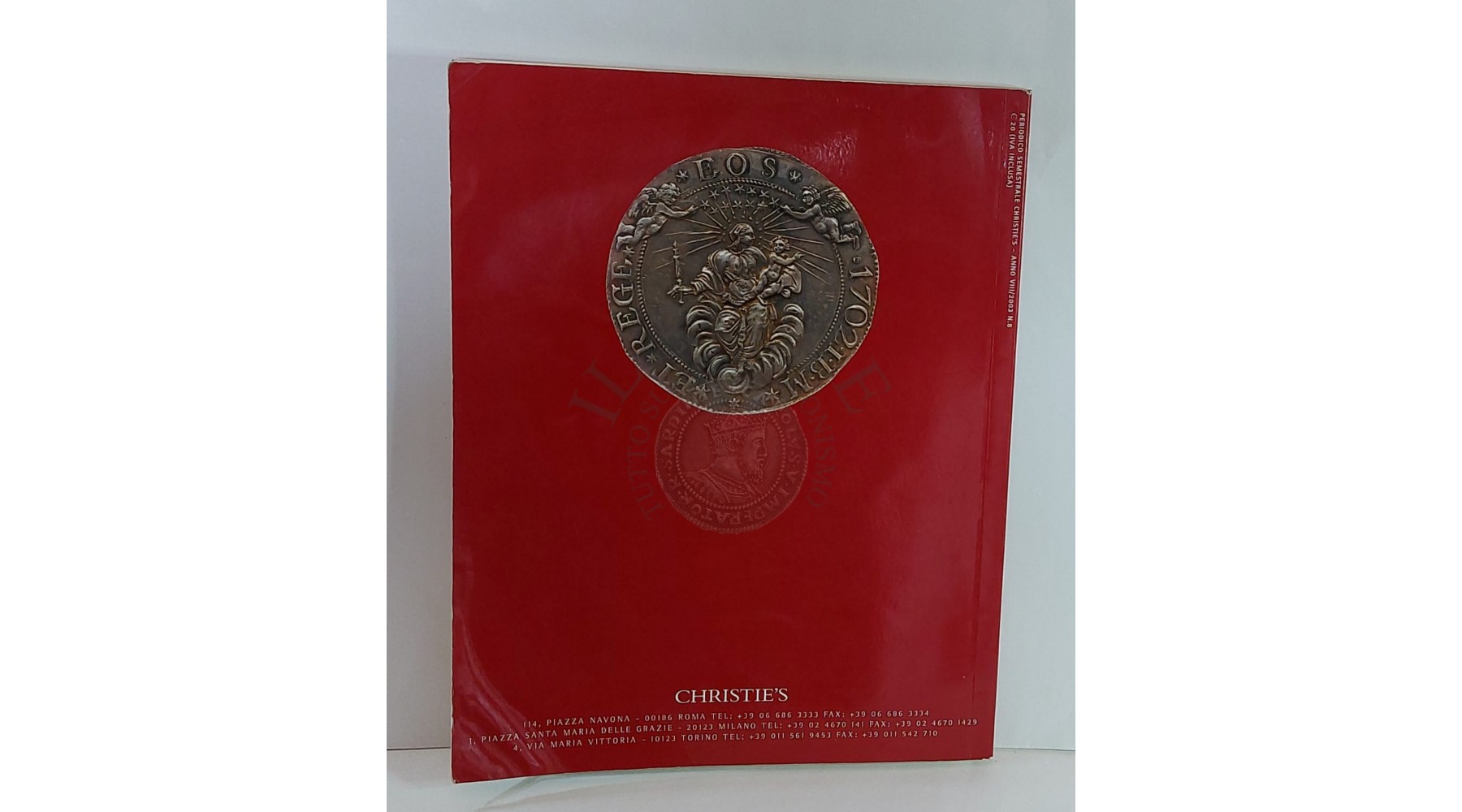 CATALOGO D'ASTA CHRISTIES MILANO MONETE E MEDAGLIE 2003