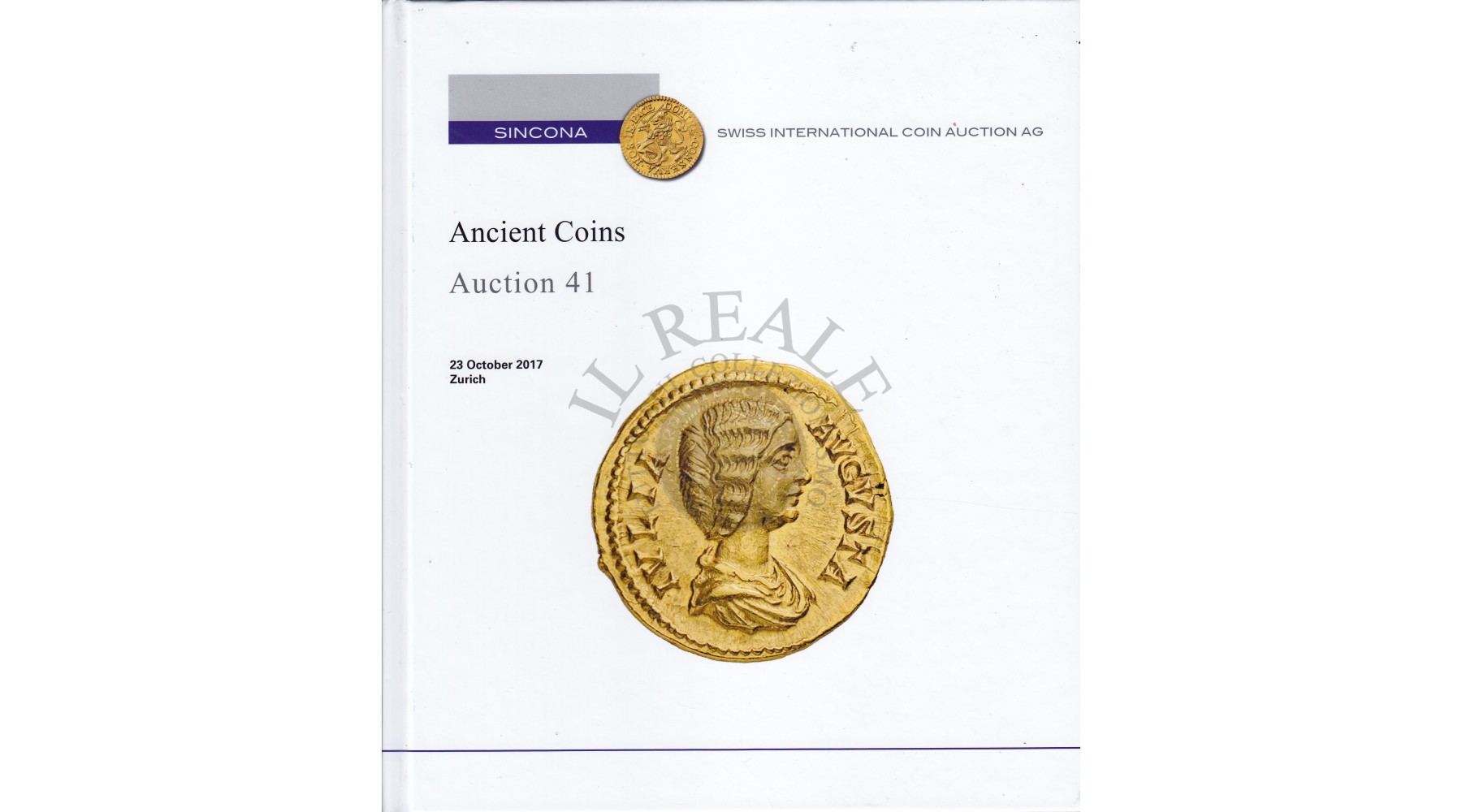 SINCONA  ANCIENT COINS AUCTION 41  23 OCTOBER 2017