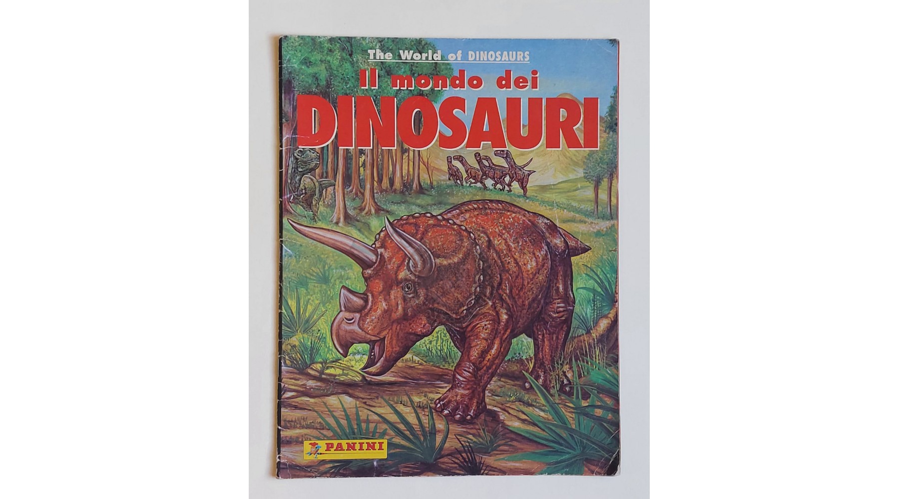 ALBUM PANINI IL MONDO DEI DINOSAURI 1997 INCOMPLETO IN BUONE CONDIZIONI