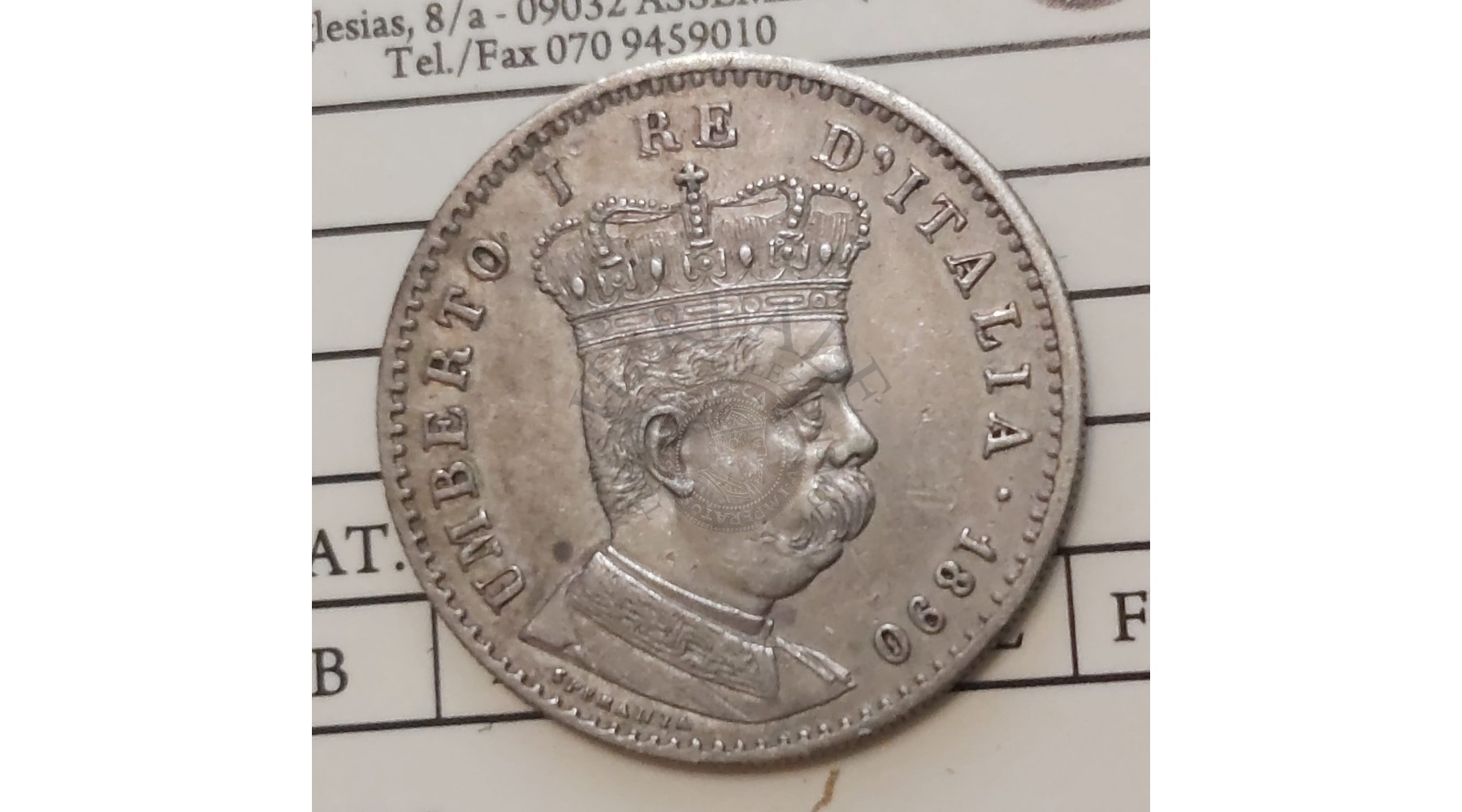 UMBERTO I ERITREA 1 LIRA 1890 qSPL