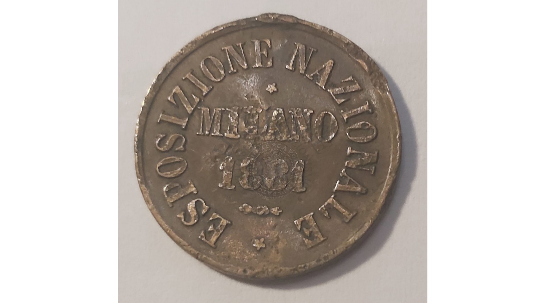 GETTONE ESPOSIZIONE NAZIONALE MILANO 1881