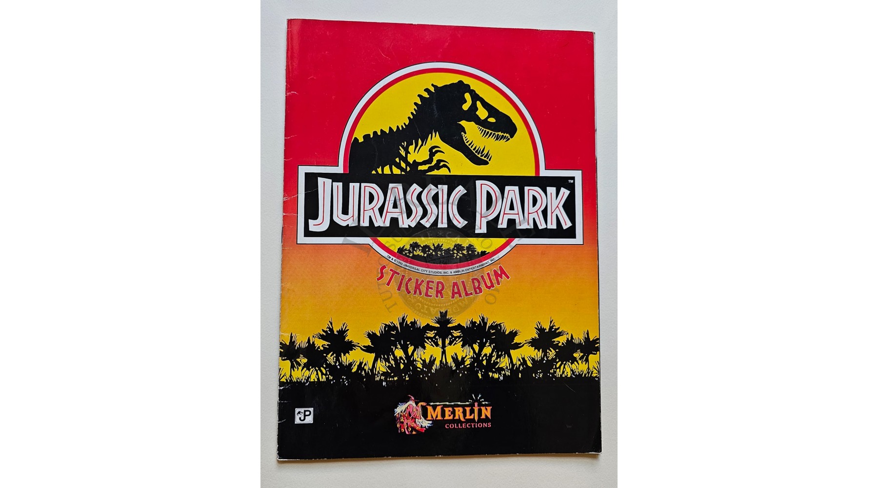 ALBUM JURASSIC PARK STICKERS  MERLIN 1993