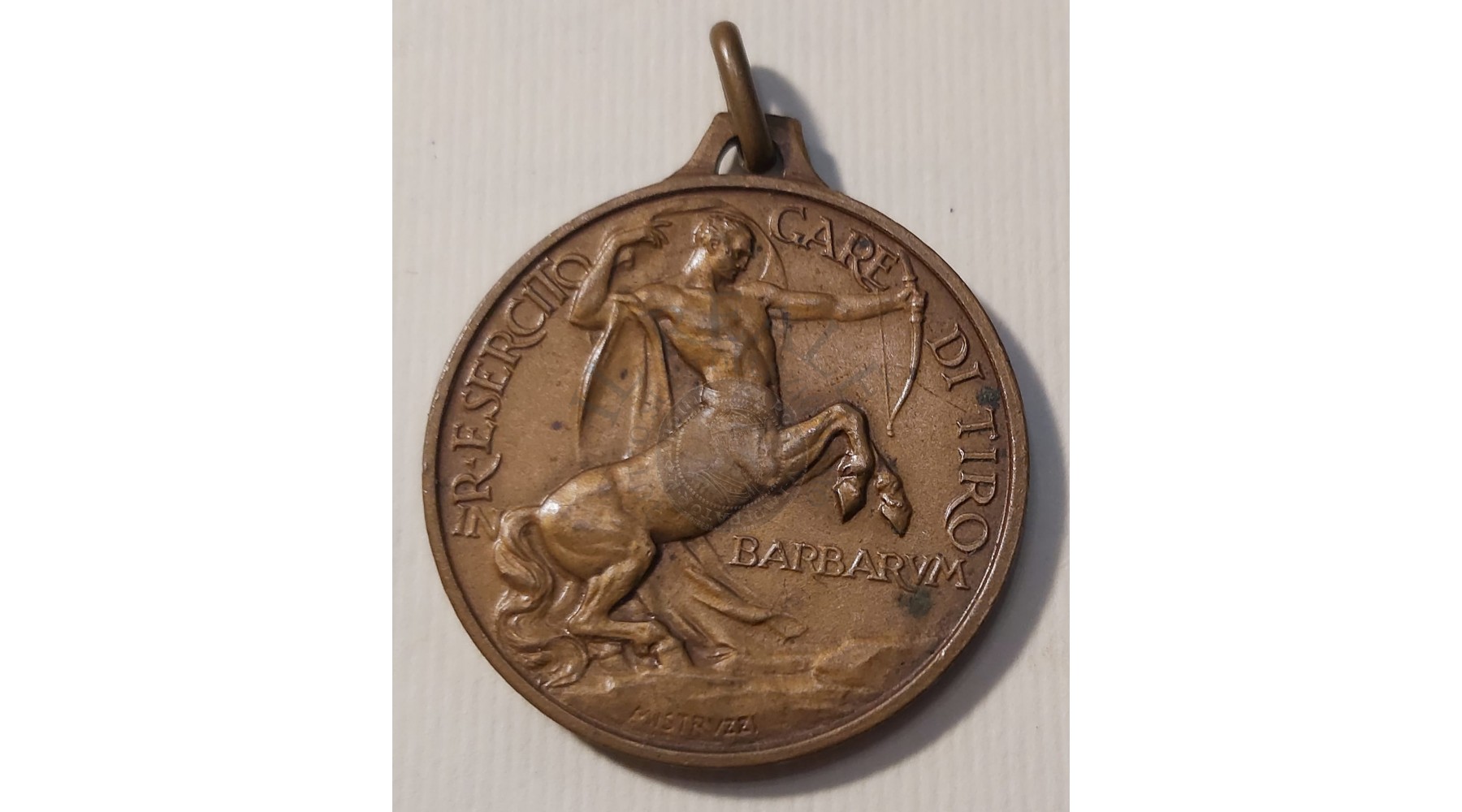 MEDAGLIA IN BRONZO GARE DI TIRO R.ESERCITO VITTORIO EMANUELE III